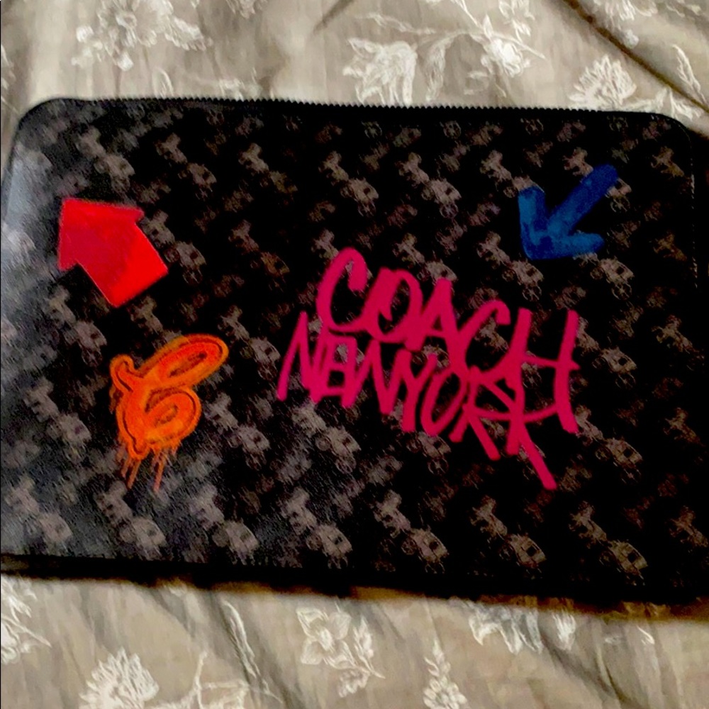 Coach Large computer pouch